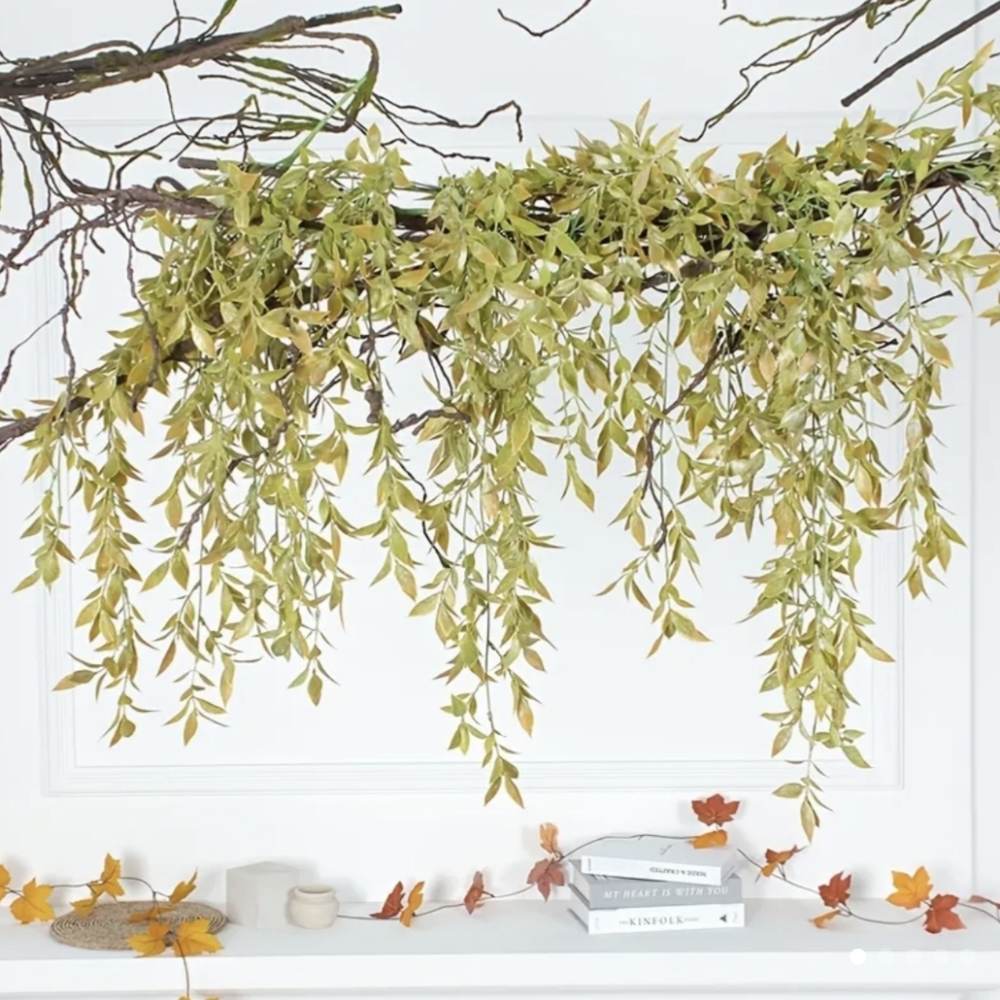 2 pc. fake hanging ivy plant